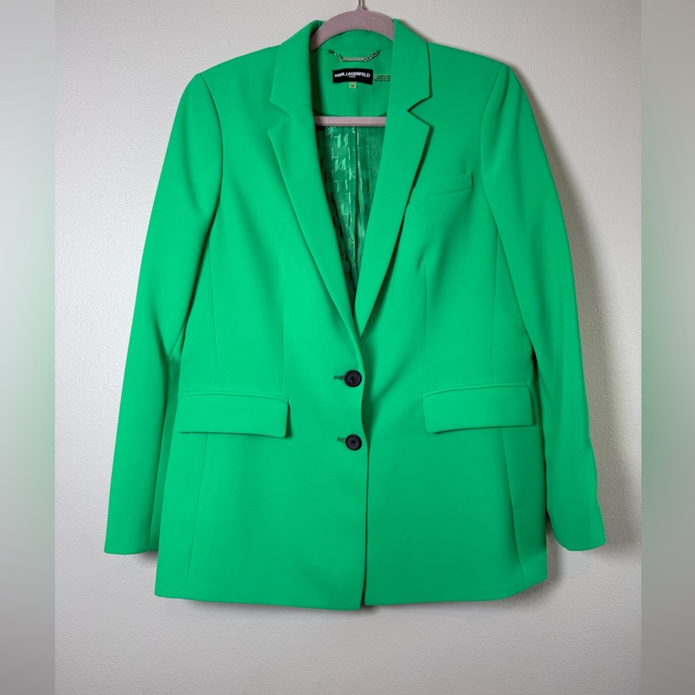 Karl Lagerfeld Vibrant Green Blazer